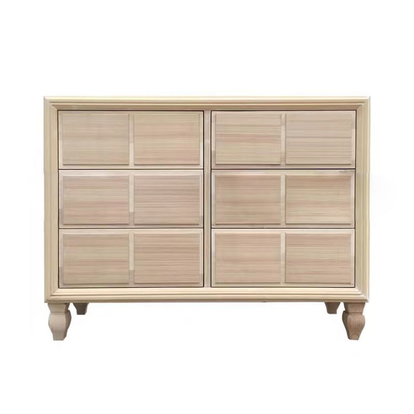 16.38/17.55 Width Coastal Storage Chest Dresser Solid Wood Dresser