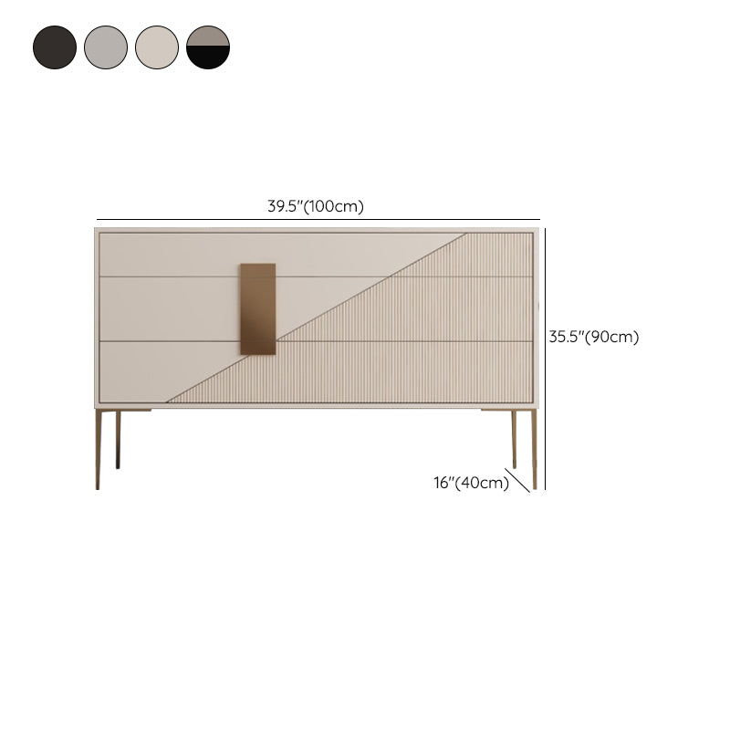 15.6-inch Width Contemporary Storage Chest Solid Wood Dresser