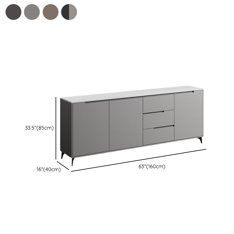 15.6-inch Width Contemporary Storage Chest Stone Dresser with 3 Drawers