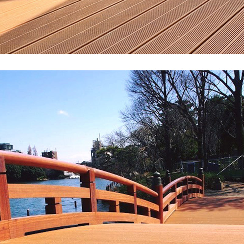 Outdoor Flooring Wooden Striped Pattern Waterproof Floor Board