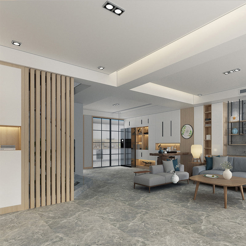 Square PVC Flooring Stone Design Peel & Stick Vinyl Flooring for Living Room