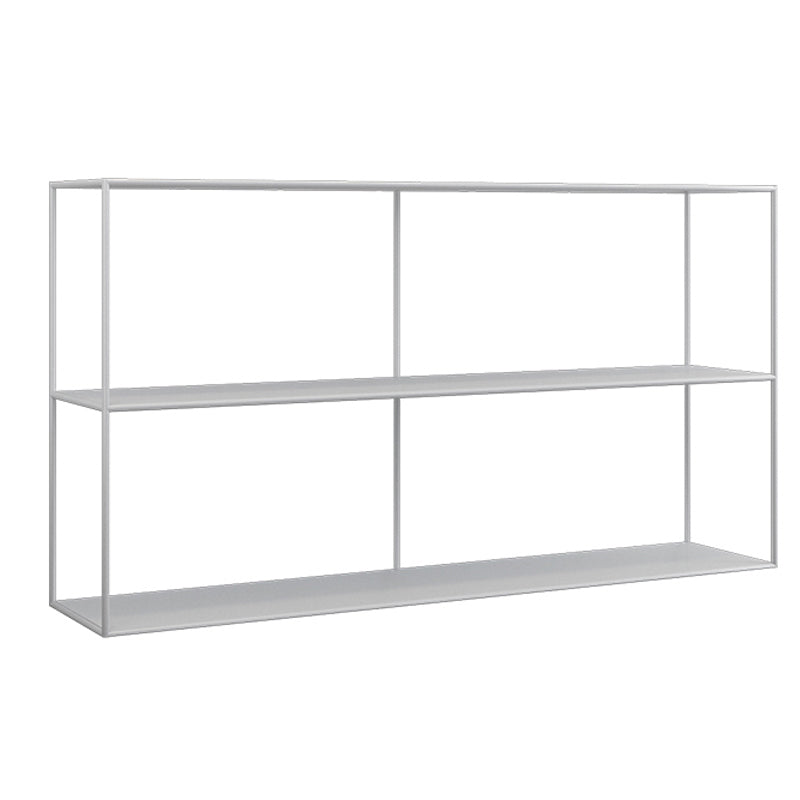 Etagere Open Back Bookcase Metal Contemporary Bookshelf with Shelves