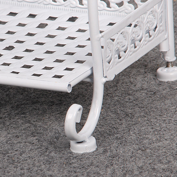 Metal Standard Bookcase Contemporary Open Back Bookshelf with Shelves