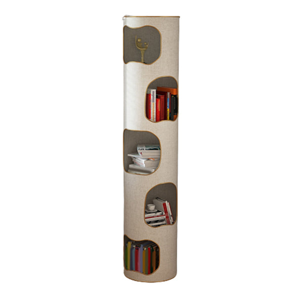 Glam Plastic Bookshelf Standard Closed Back Bookcase with Shelves