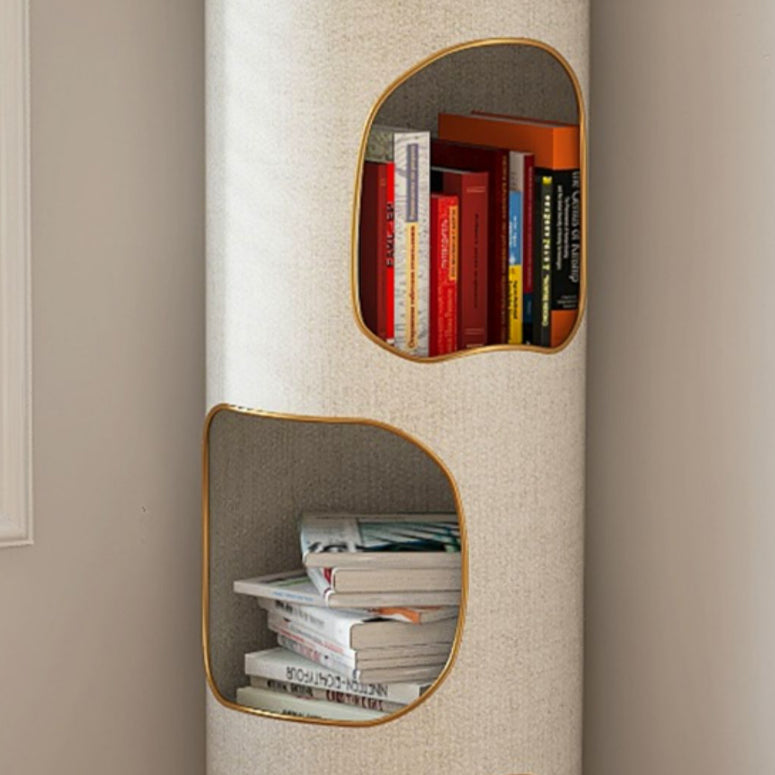 Glam Plastic Bookshelf Standard Closed Back Bookcase with Shelves