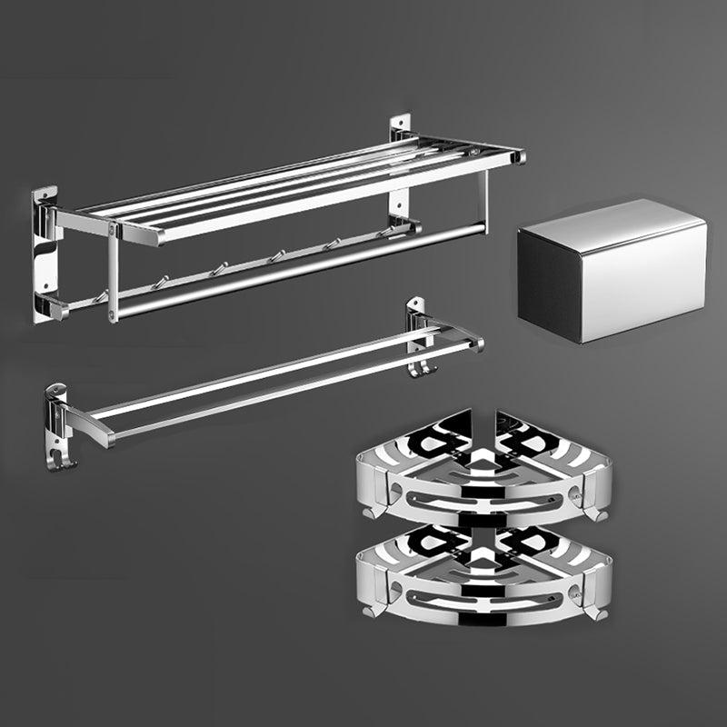 Modern Bathroom Set Stainless Steel Bath Shelf Paper Holder Bathroom Accessory Kit