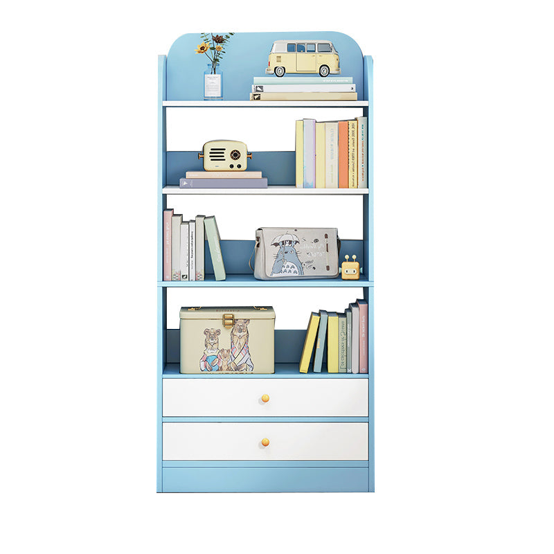 Contemporary Wood Chest Rectangle with Doors Side Cabinet with Shelves
