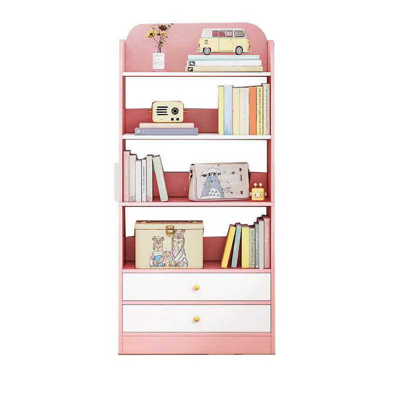 Contemporary Wood Chest Rectangle with Doors Side Cabinet with Shelves