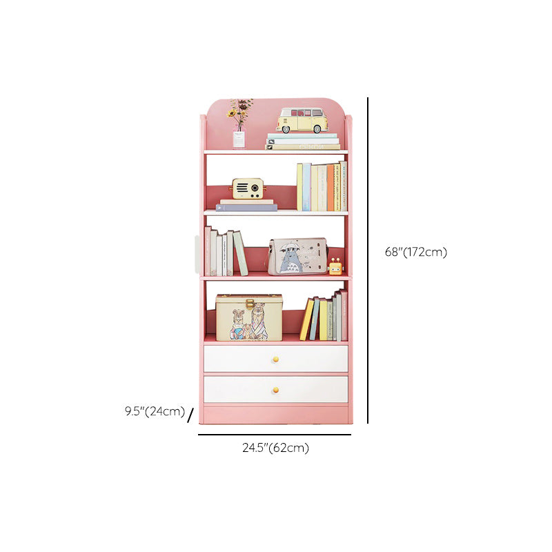 Contemporary Wood Chest Rectangle with Doors Side Cabinet with Shelves