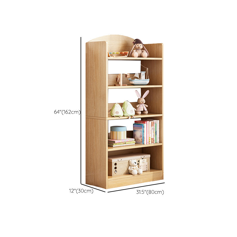 Contemporary Wood Chest Rectangle with Doors Side Cabinet with Shelves