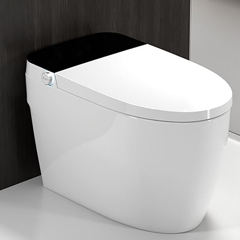 Contemporary Siphon Jet Toilet Bowl All-In-One Toilet with Vitreous China