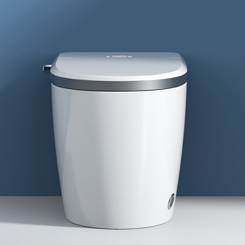 Contemporary Siphon Jet Toilet Bowl All-In-One Toilet with Vitreous China