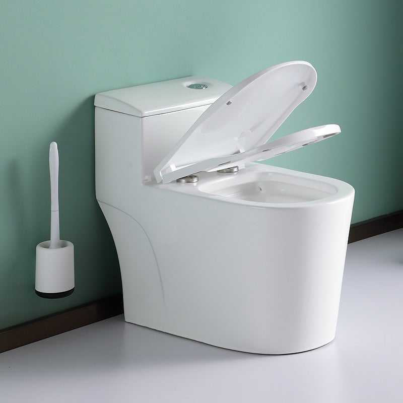 Contemporary All-In-One Toilet White Toilet Bowl with Toilet Seat