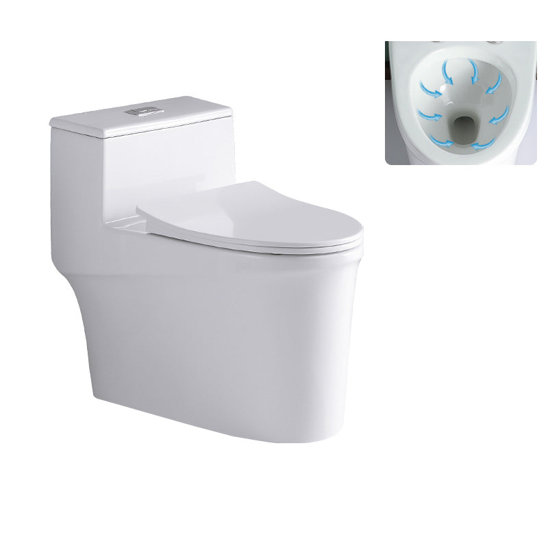 Contemporary All-In-One Toilet White Toilet Bowl with Toilet Seat