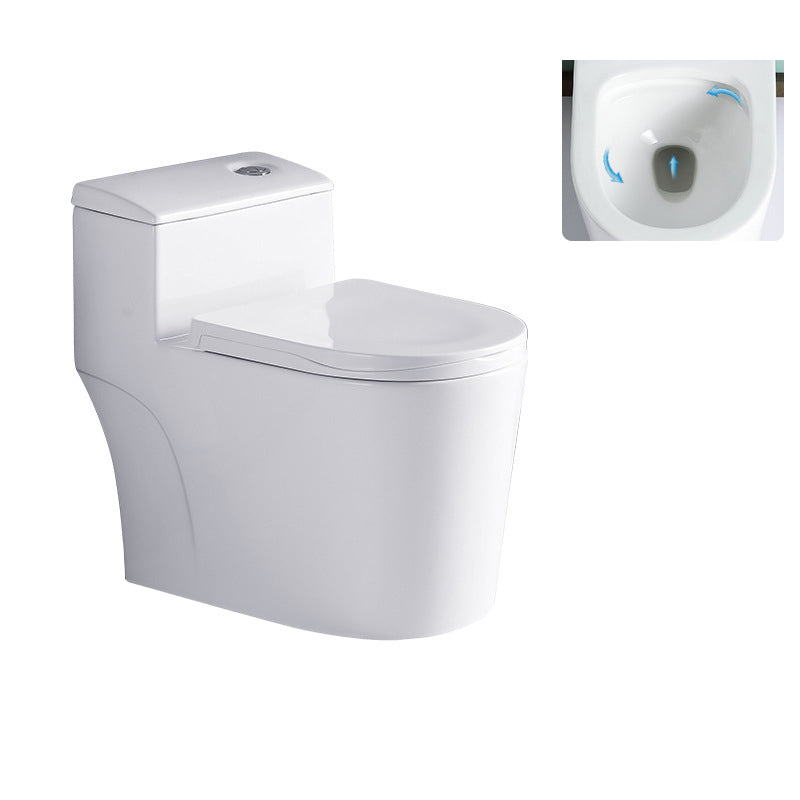 Contemporary All-In-One Toilet White Toilet Bowl with Toilet Seat