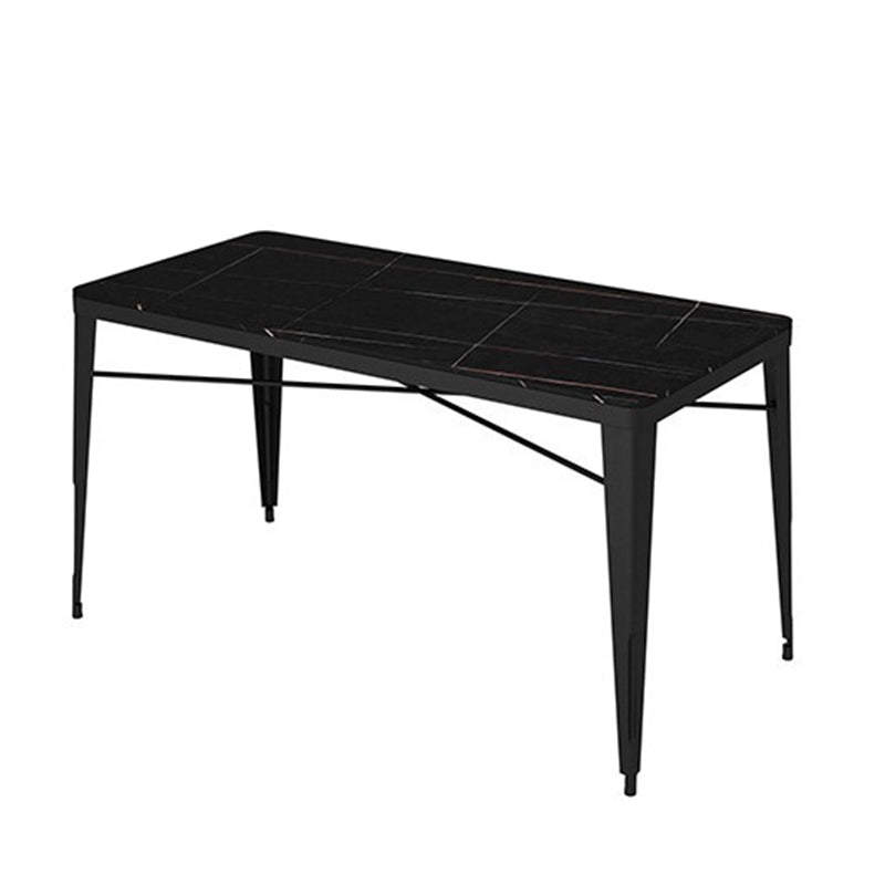 Modern Style 1/5/7 Pieces Metal Dining Set Stone Table Set for Outdoor