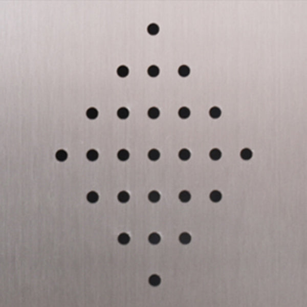 Stainless Steel Modern Storage Cabinet Chrome Metal Cabinet with Hinged Doors