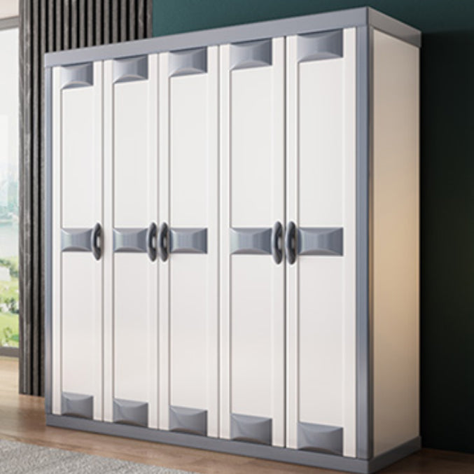 Rubberwood Wardrobe Closet Contemporary Hinged Wardrobe Cabinet