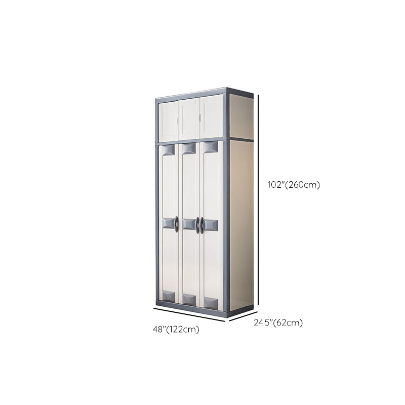 Rubberwood Wardrobe Closet Contemporary Hinged Wardrobe Cabinet