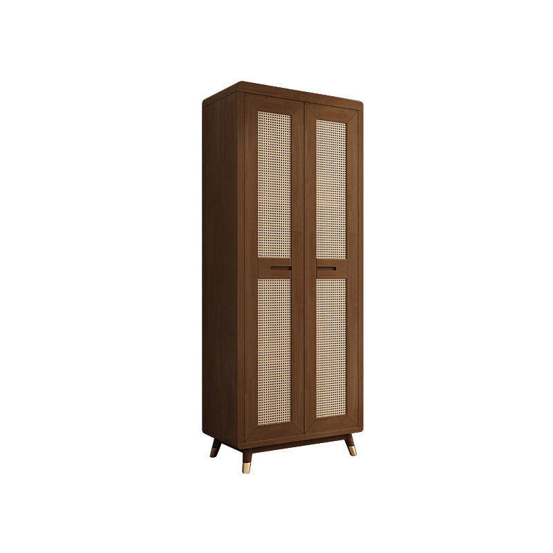 Rubberwood Wardrobe Closet Contemporary Sliding Wardrobe Armoire