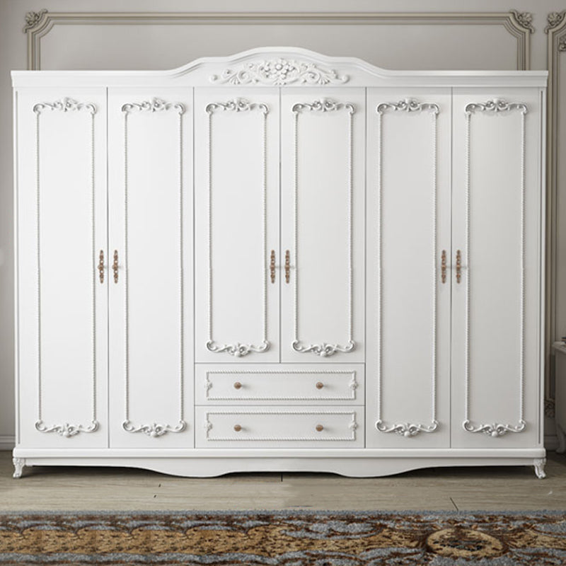 French Country Wardrobe Armoire Engineered Wood Wardrobe Cabinet