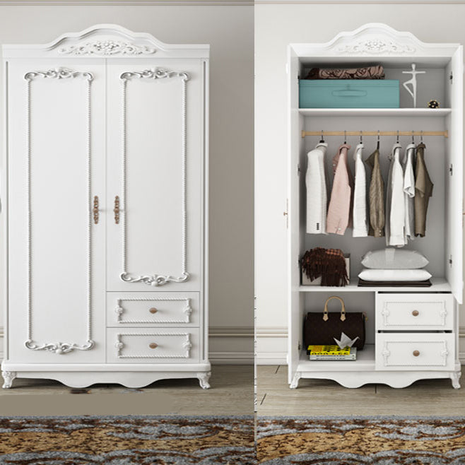 French Country Wardrobe Armoire Engineered Wood Wardrobe Cabinet