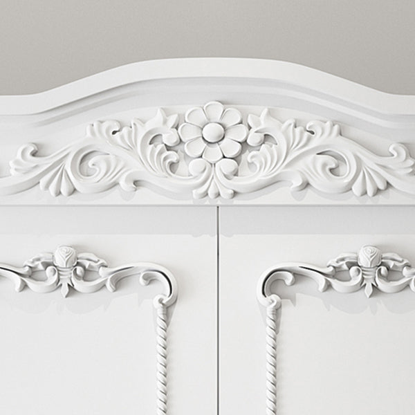 French Country Wardrobe Armoire Engineered Wood Wardrobe Cabinet