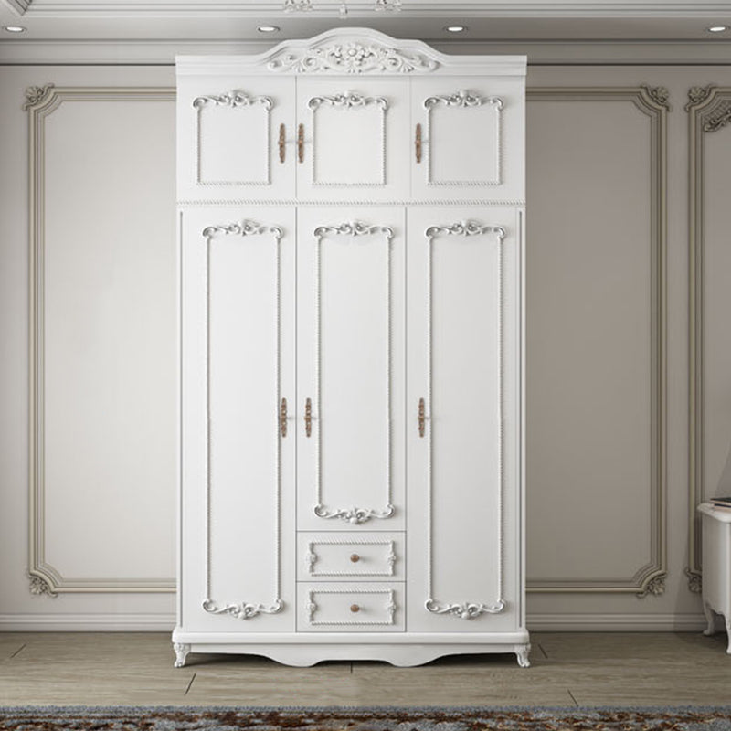 French Country Wardrobe Armoire Engineered Wood Wardrobe Cabinet