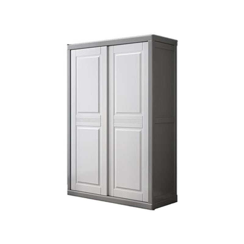 Rubberwood Wardrobe Cabinet with Shelves Modern Wardrobe Closet