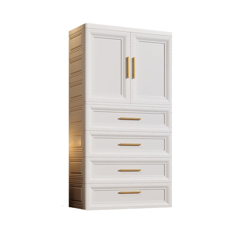 White Plastic Wardrobe Closet Contemporary Wardrobe Cabinet for Home