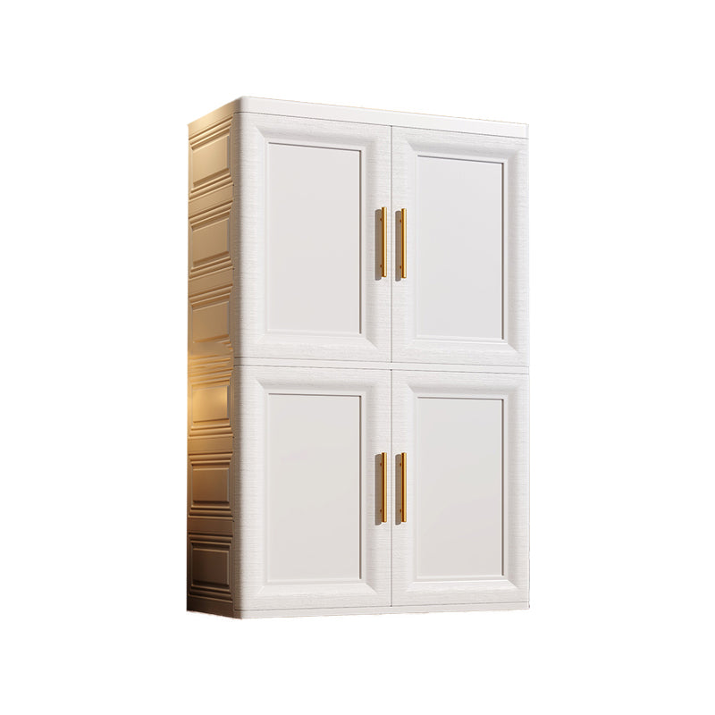 White Plastic Wardrobe Closet Contemporary Wardrobe Cabinet for Home