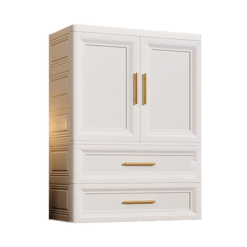 White Plastic Wardrobe Closet Contemporary Wardrobe Cabinet for Home