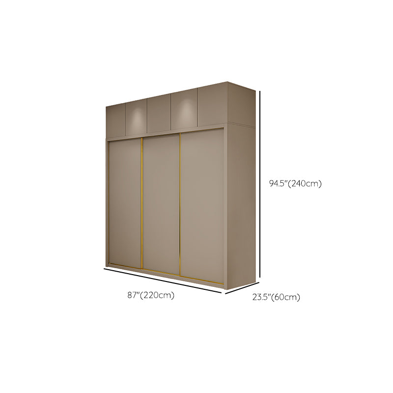 Contemporary Wardrobe Armoire Engineered Wood Wardrobe Cabinet