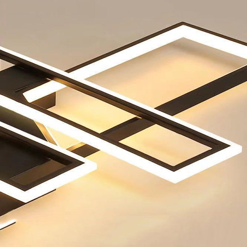 Metal Semi Flush Mount Geometriclight Contemporary Semi Flush