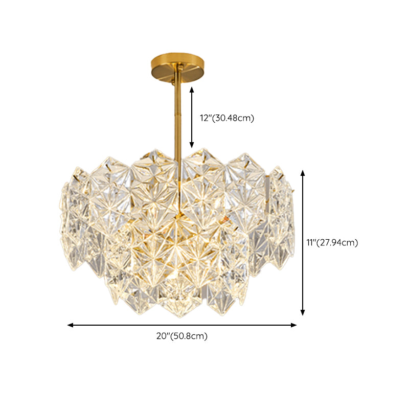 Contemporary Ceiling Light Glass Flush Mount Lighting Fixture for Bedroom