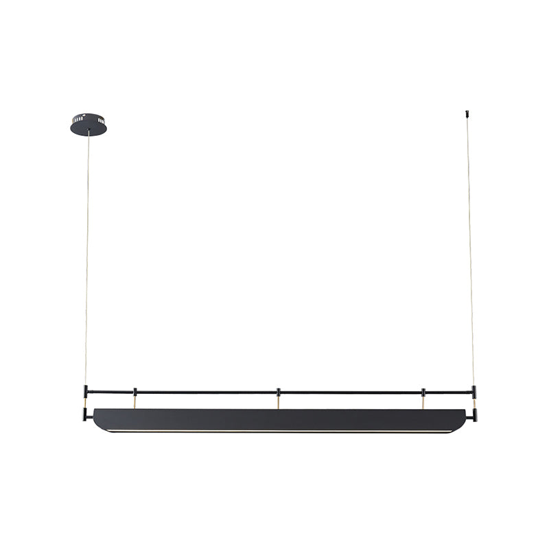 Industrial Style Iron Hanging Lamp Rectangle Shape Island Light Fixture for Dining Table
