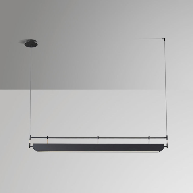 Industrial Style Iron Hanging Lamp Rectangle Shape Island Light Fixture for Dining Table
