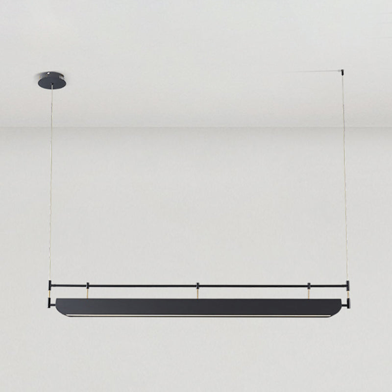 Industrial Style Iron Hanging Lamp Rectangle Shape Island Light Fixture for Dining Table