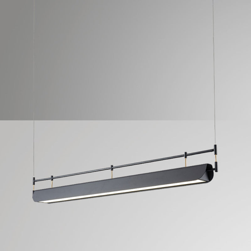 Industrial Style Iron Hanging Lamp Rectangle Shape Island Light Fixture for Dining Table