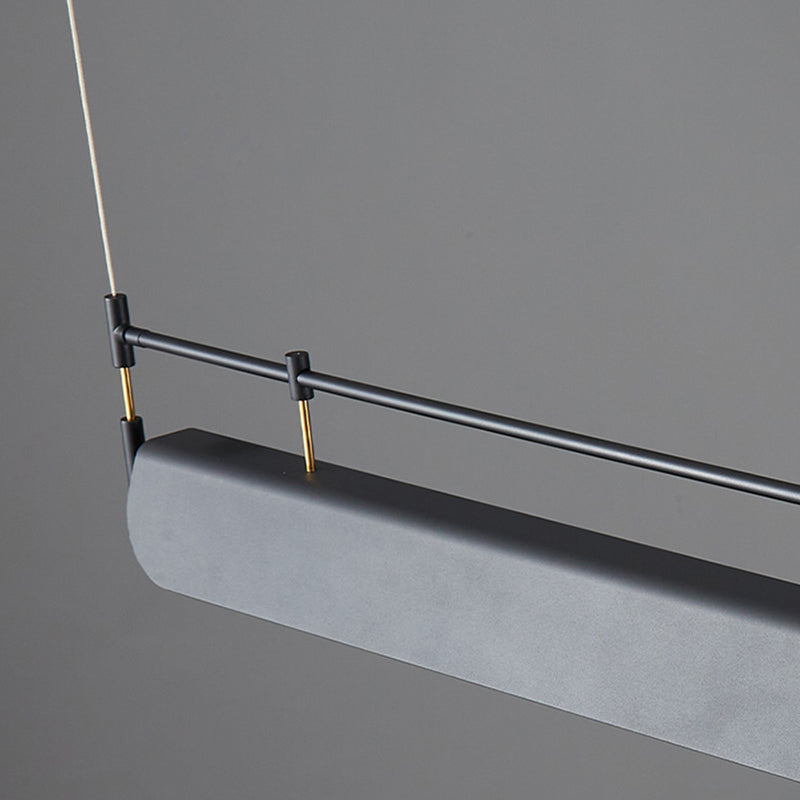 Industrial Style Iron Hanging Lamp Rectangle Shape Island Light Fixture for Dining Table