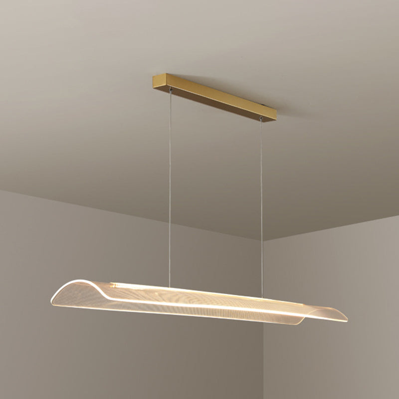 Modern LED Island Lighting Fixture Creative Acrylic Pendant Light for Dining Room