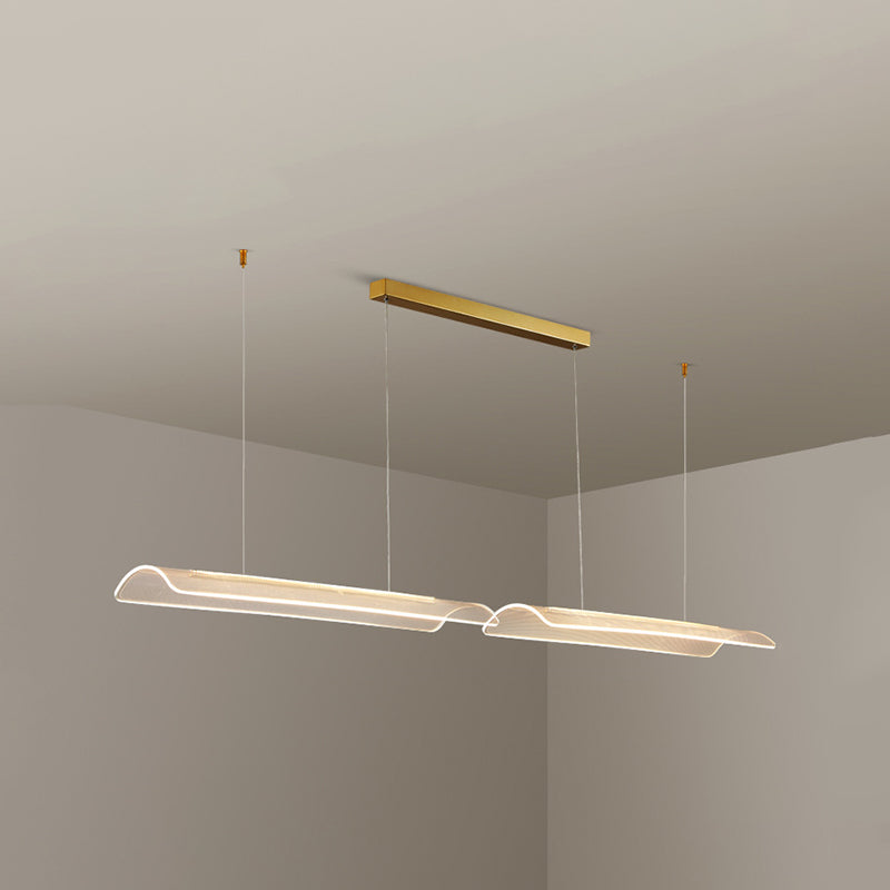 Modern LED Island Lighting Fixture Creative Acrylic Pendant Light for Dining Room