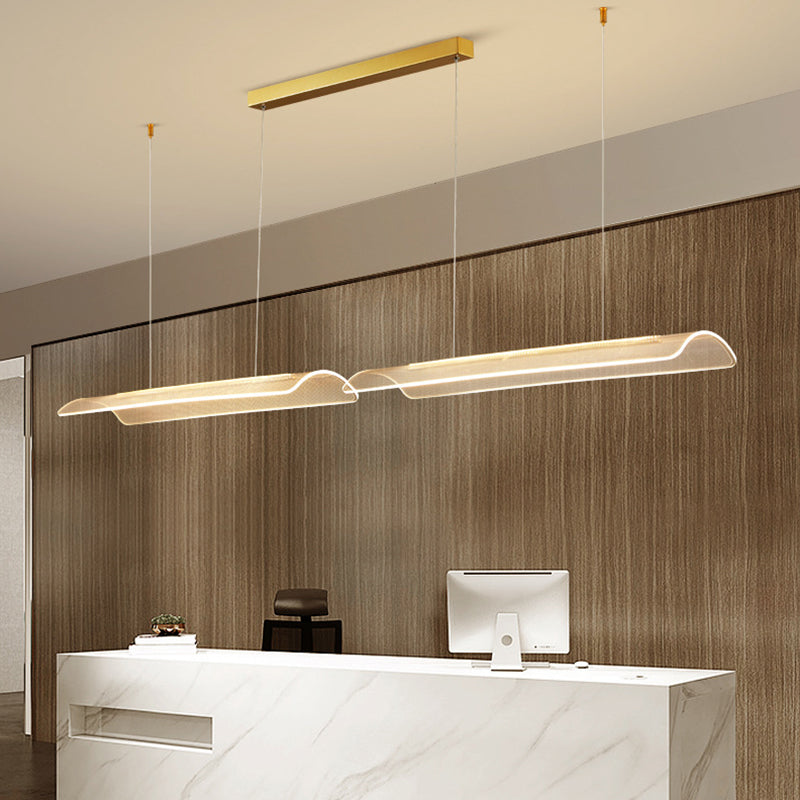 Modern LED Island Lighting Fixture Creative Acrylic Pendant Light for Dining Room