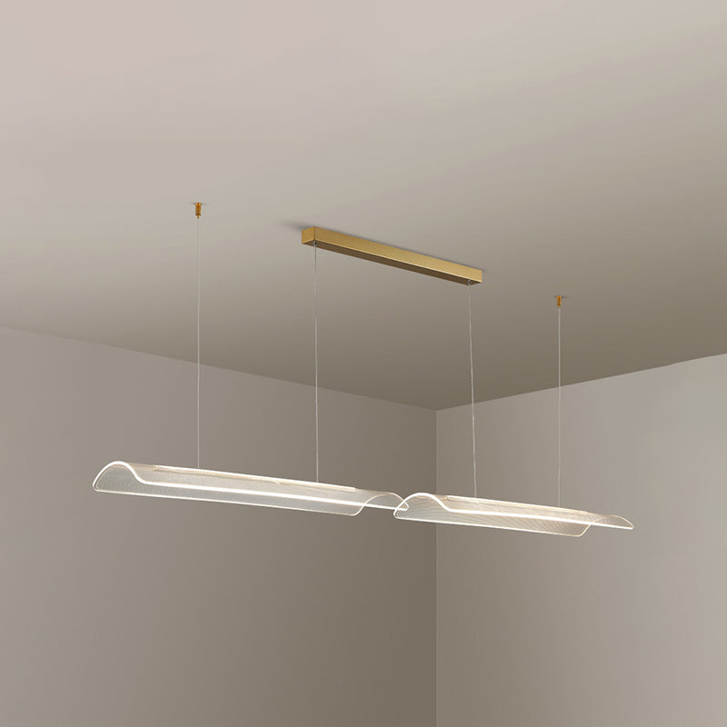Modern LED Island Lighting Fixture Creative Acrylic Pendant Light for Dining Room