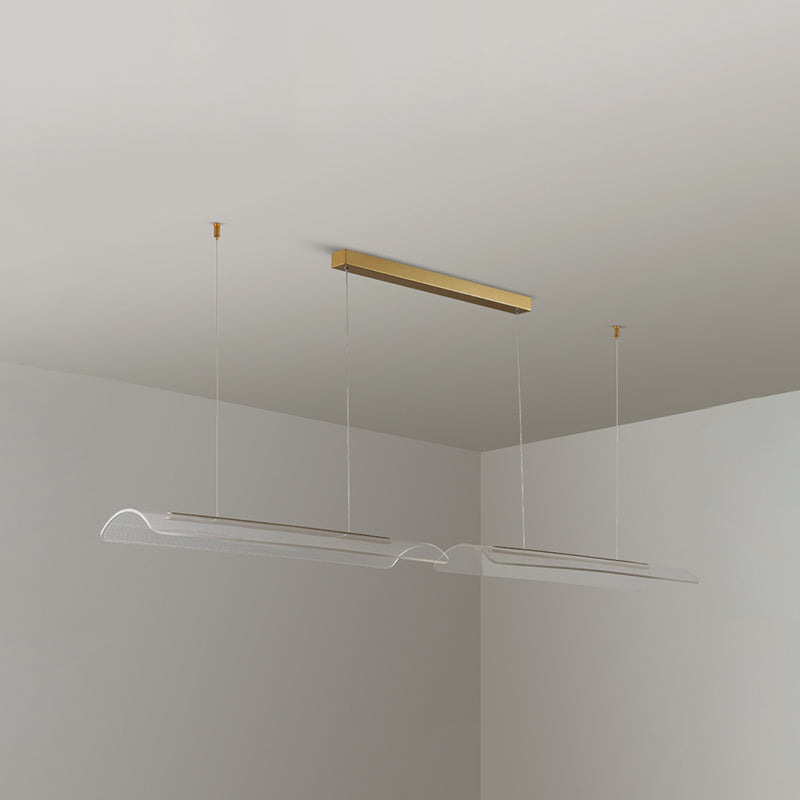 Modern LED Island Lighting Fixture Creative Acrylic Pendant Light for Dining Room