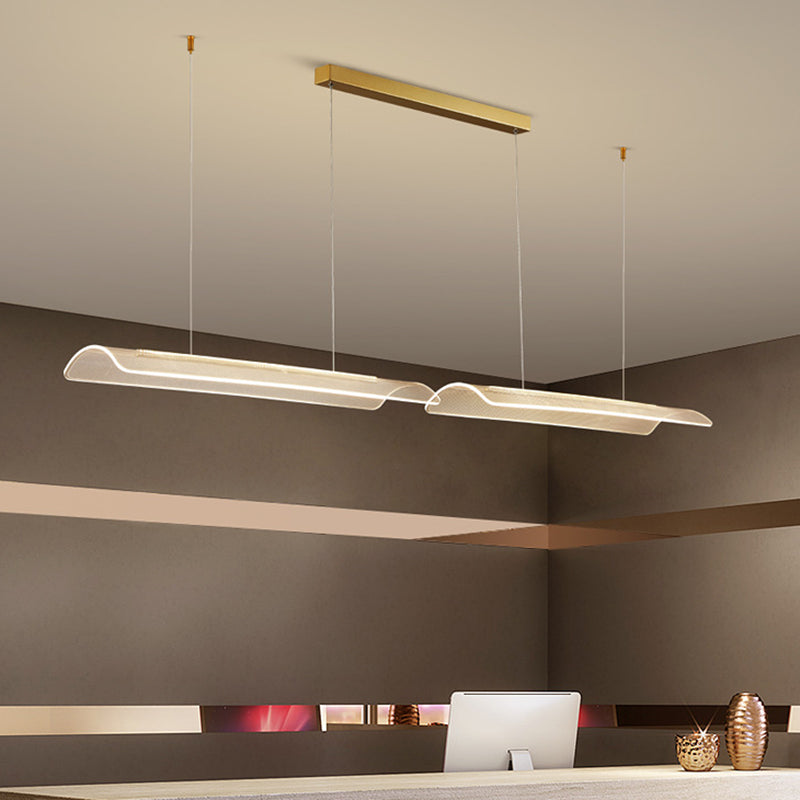 Modern LED Island Lighting Fixture Creative Acrylic Pendant Light for Dining Room
