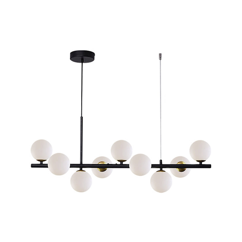 Nordic Glass Island Lighting Fixture Creative Pendant Light for Dining Room