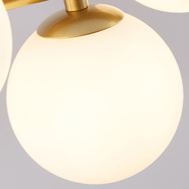 Nordic Glass Island Lighting Fixture Creative Pendant Light for Dining Room