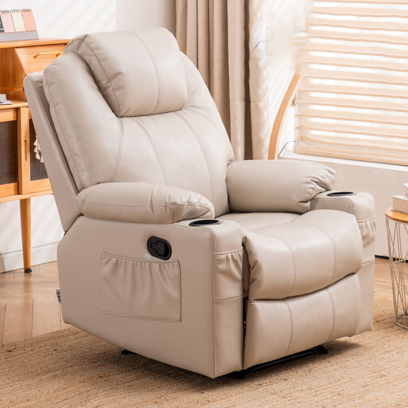 Solid Color Recliner Chair Massage Swivel Rocker Standard Recliner