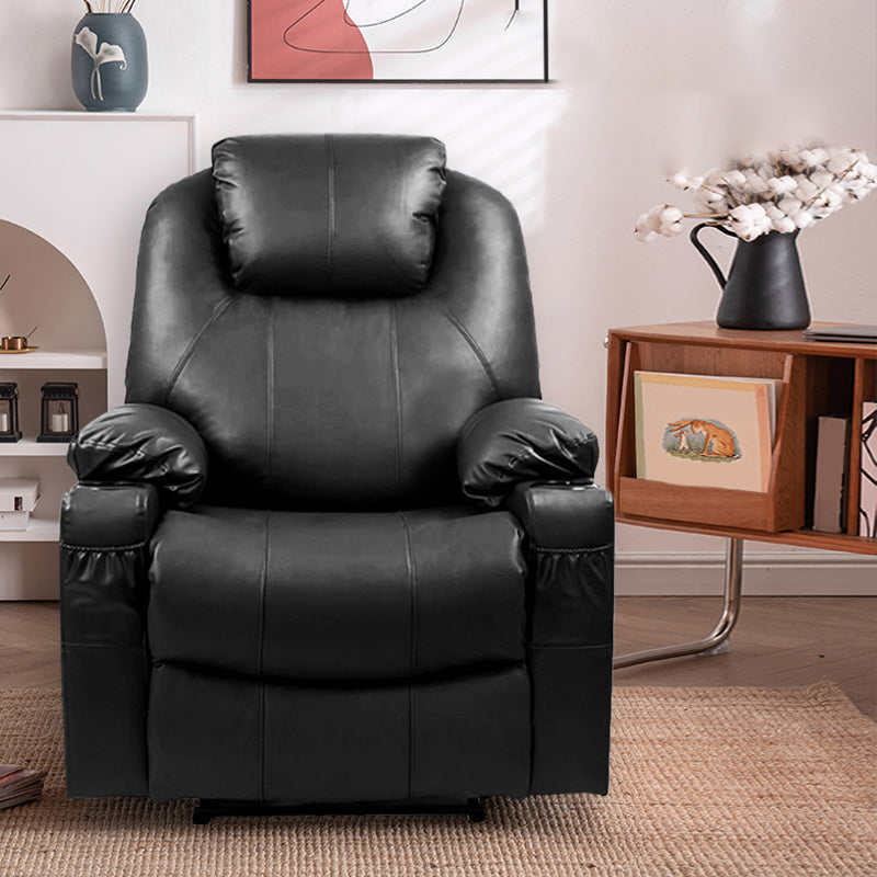 Solid Color Recliner Chair Massage Swivel Rocker Standard Recliner